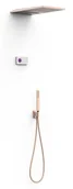 Baterie podtynkowe - Zestaw TRES Shower Technology Blue Edition 24-K Matowe Różowe złoto 09286308OPM - miniaturka - grafika 1