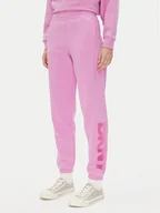 Spodnie sportowe damskie - DKNY Spodnie dresowe DP5P3585 Różowy Regular Fit - miniaturka - grafika 1
