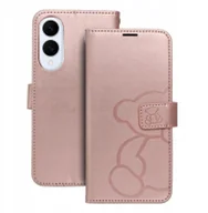 Etui i futerały do telefonów - Kabura MEZZO Book do SAMSUNG S25 Edge teddy bear złoty róż - miniaturka - grafika 1