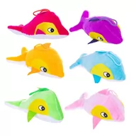 Maskotki i pluszaki - Delfinek Welur 6 Kolorów - miniaturka - grafika 1