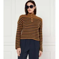 Swetry damskie - Tommy Hilfiger Wełniany sweter Regular Fit - miniaturka - grafika 1