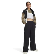Spodnie damskie - Damskie spodnie casual tkaninowe Under Armour UA Unstoppable Wvn Parachute - czarne - miniaturka - grafika 1