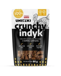 UNISZKI Crunchy indyk - Szałwia Pokrzywa 80g - Przysmaki dla psów - miniaturka - grafika 1