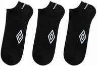 Skarpetki męskie - UMBRO SKARPETY STOPKI 3 PARY Roz: 39-42 czarne - miniaturka - grafika 1