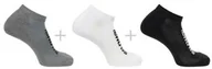 Skarpetki i podkolanówki sportowe - Skarpety Salomon Everyday Low 3-pack Black / White / Med Gray - miniaturka - grafika 1