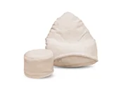 Pufy i podnóżki - Pufa sako XXXXL worek + gratis buny kremowa - miniaturka - grafika 1