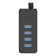 Huby USB - Adapter Hub Orico W5P-100 USB do 4x USB 3.0 (czarny) - miniaturka - grafika 1