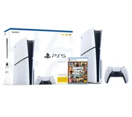 Konsole Playstation - Sony PlayStation 5 Slim D Chassis PS5 1TB z napędem + Grand Theft Auto V - miniaturka - grafika 1