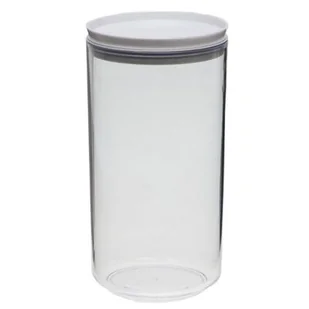 Pojemnik okrągły Milo 1,25 l biały - Pojemniki kuchenne - miniaturka - grafika 1