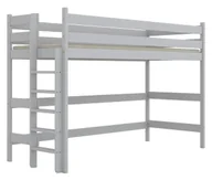Łóżka dla dzieci i młodzieży - Białe piętrowe łóżko jednoosobowe na antresoli Tifi 3X - 5 rozmiarów - miniaturka - grafika 1