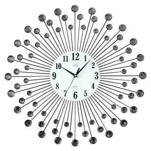JVD Zegar ścienny HJ23.2 z kryształkami średnica 60 cm uniwersalny 10559-uniw - Zegary - miniaturka - grafika 1
