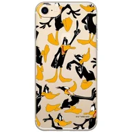 Etui i futerały do telefonów - ERT GROUP etui na telefon Iphone 7/8/ SE 2/ SE 3, case oryginalny i oficjalnie licencjonowany przez Looney Tunes, wzór Duffy 002, optymalnie dopasowane, plecki z TPU częściowo przeźroczyste - miniaturka - grafika 1