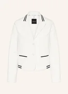 Marynarki i żakiety damskie - Marc Cain Blezer Z Dżerseju Z Mieszanki Materiałów weiss - miniaturka - grafika 1