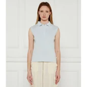 Koszulki i topy damskie - Guess Jeans Polo COLLAR | Slim Fit - miniaturka - grafika 1