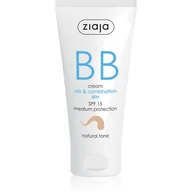 Kremy BB - Ziaja BB krém do cery tłustej mieszanej naturalny SPF15 50 ml - miniaturka - grafika 1