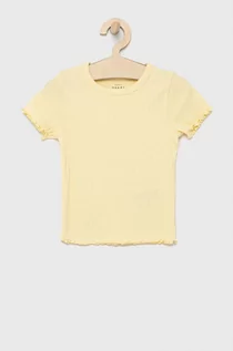 Koszulki dla dziewczynek - Name it t-shirt dziecięcy kolor beżowy - - grafika 1