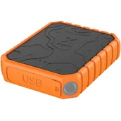 Powerbanki - POWERBANK RUGGED 10.000 MAH (1X USB-C PD 20W, 2X USB QUICK CHARGE 3.0 18W), WODOODPORNY IP65, LATARKA LED, KABEL USB-C - miniaturka - grafika 1