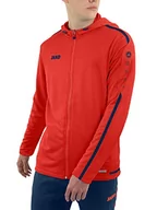 Kurtki męskie - JAKO Striker 2.0 męska kurtka z kapturem, flame/granatowa, 3XL - miniaturka - grafika 1