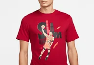 Koszulki męskie - Nike Air Jordan Game 5 Crew Tee Gym Red - miniaturka - grafika 1