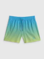 Kąpielówki męskie - 4F Spodenki plażowe boardshorty męskie - niebieskie XXL - miniaturka - grafika 1