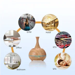 Nawilżacz powietrza Drewniany nawilżacz Kolor: Ciemne drewno - Nawilżacze powietrza - miniaturka - grafika 10