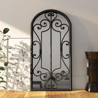 Lustra - vidaXL Lustro do wnętrz, czarne, 70x30 cm, żelazne - miniaturka - grafika 1