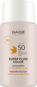 Balsamy i kremy do opalania - Babe Laboratorios Sunscreen Super Fluid BB z efektem tonizującym SPF 50 każdy rodzaj skóry 50 ml (8436571631114) - miniaturka - grafika 1