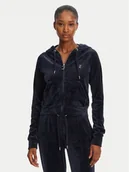 Bluzy damskie - Juicy Couture Bluza Madison JCWA122001 Granatowy Slim Fit - miniaturka - grafika 1