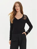 Swetry damskie - Morgan Sweter 242-MCOURSE Czarny Regular Fit - miniaturka - grafika 1