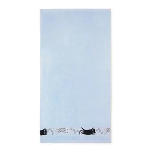 Ręcznik 50x70 Koty Mgiełka-5460 niebieski frotte bawełniany dziecięcy - Okrycia kąpielowe dla dzieci - miniaturka - grafika 1