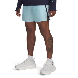 Męskie Spodenki UNDER ARMOUR UA LAUNCH 5'' SHORTS 1382617-494 – Niebieski - Spodenki męskie - miniaturka - grafika 1