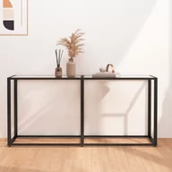 Konsole i sekretarzyki - shumee shumee Konsola przezroczysta 160x35x75,5 cm szkło hartowane - miniaturka - grafika 1