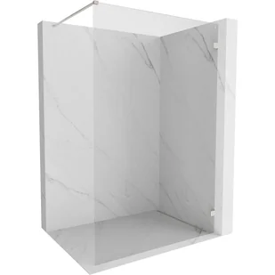 Mexen Lunar ścianka prysznicowa Walk-in prawa 50 x 200 cm, transparent 8 mm, nikiel szczotkowany - 830-050-000-97-00-P - Ścianki i drzwi prysznicowe - miniaturka - grafika 1