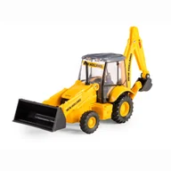 Samochody i pojazdy dla dzieci - NEW RAY NEW HOLLAND B110C KOPARKA Z ŁADOWARKĄ ŻÓŁTY M-405 - miniaturka - grafika 1