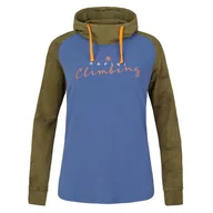 Bluzy sportowe damskie - Bluza damska Rafiki Estrella Rozmiar: L / Kolor: niebieski/zielony - miniaturka - grafika 1