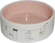 Miski dla kotów - Yarro International YARRO MISKA CERAMICZNA DLA KOTA MOTYW KOTA 12,5x4,5cm MIX KOLOR - miniaturka - grafika 1