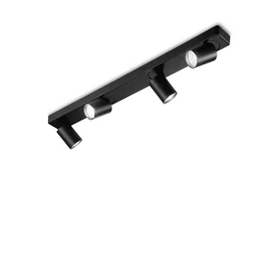 Ideal Lux Oprawa sufitowa RUDY PL4 czarna 229072 - Lampy sufitowe - miniaturka - grafika 1