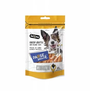 Hau&Miau Pausesnack przysmak dla psa, patyki ze skóry owinięte kurczakiem 80g - Przysmaki dla psów - miniaturka - grafika 1