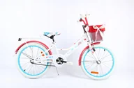 Rowery - ROWEREK Dla Dziewczynki Księżniczki POLSKI ROWER 20" Lily biało koralowy - miniaturka - grafika 1