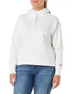 Bluzy damskie - Champion Legacy American Classics W-Light Powerblend Fleece Boxy Damska bluza z kapturem, Off White, S - miniaturka - grafika 1