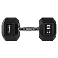 Hantle i ciężarki - HMS Hantla gumowana Hex Pro 22,5 kg 17-66-120 - miniaturka - grafika 1