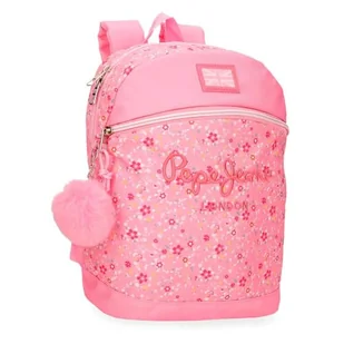 Pepe Jeans Alenka Rosa Plecak na co dzień Różowy 25x32x12 cm Poliester 9,6 l by Joumma Bags, Różowy kolor, Talla única, plecak na co dzień - Plecaki - miniaturka - grafika 1