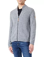 Kurtki męskie - camel active Męska kurtka z dzianiny 409525/8K37, Stone Gray, S - miniaturka - grafika 1