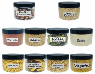 Pojemniki na żywność słoik plastikowy na przyprawy 0,5l, 10 szt. - Pojemniki kuchenne - miniaturka - grafika 1