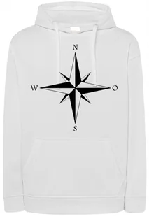 Bluza męska nadruk Róża Wiatrów KOMPAS r.XXL - Bluzy męskie - miniaturka - grafika 1