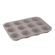 Formy do ciast - FORMA TYTANOWA DO 12 MUFFINEK BERLINGER HAUS BH-7947 TAUPE - miniaturka - grafika 1