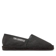Espadryle męskie - Espadryle KARL LAGERFELD KL70119 Czarny - miniaturka - grafika 1
