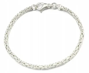 Bransoletka Srebrna Męska Splot Królewski 3,20 mm pr 925 Grawer Gratis - Bransolety męskie Bransoletka Srebrna Męska Splot Królewski 3,20 mm pr 925 Grawer Gratis - Bransolety męskie - miniaturka - grafika 1