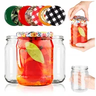 Pojemniki kuchenne - 8 SZT SŁOIKI SZKLANE NA PRZETWORY MIÓD DŻEMY GRZYBY SŁOIK NA OGÓRKI 520 ML - miniaturka - grafika 1