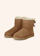 Botki damskie - Ugg Botki Mini Bailey Bow Ii braun - miniaturka - grafika 1